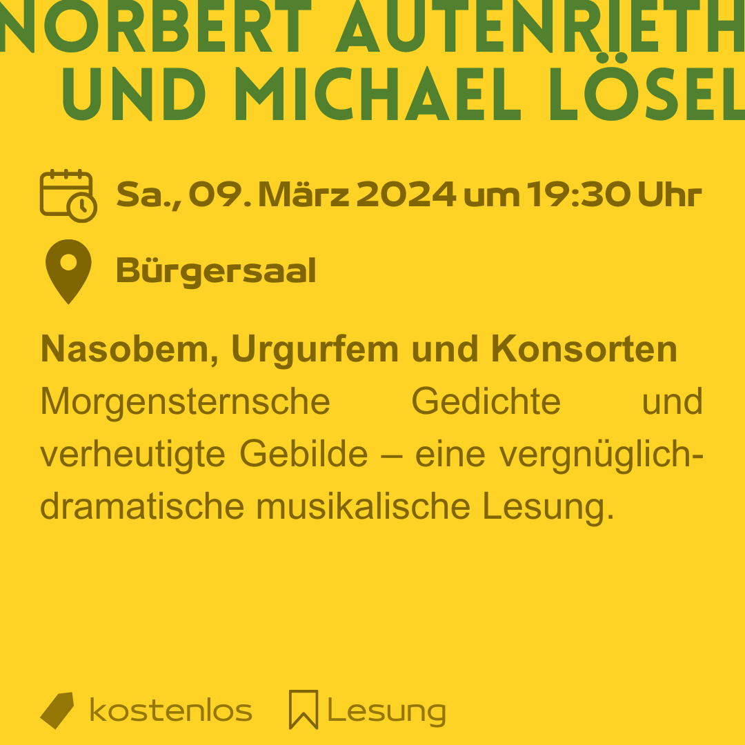 Veranstaltungskachel Norbert Autenrieth